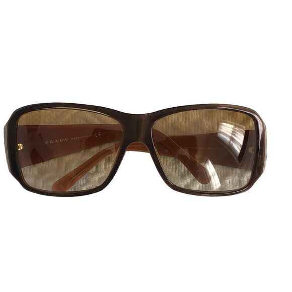 Prada Sunglasses SPR09G Brown with Case - Picture 3 of 6